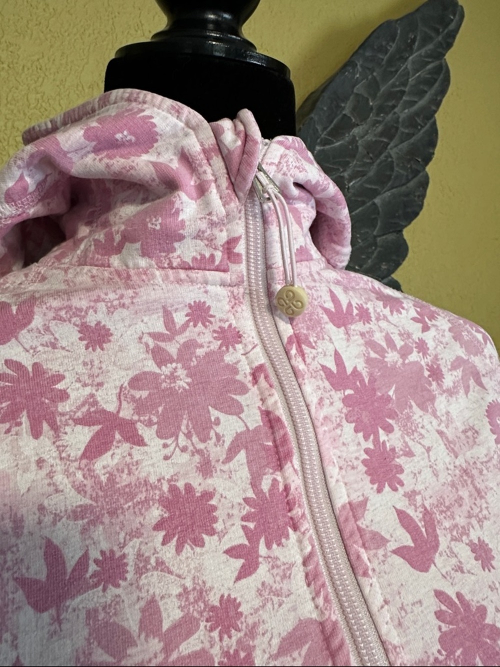 Pink Floral Zip-Up Hoodie - Picture 4 of 7